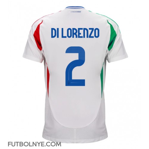 Camiseta Italia Giovanni Di Lorenzo #2 Visitante Equipación Eurocopa 2024 manga corta